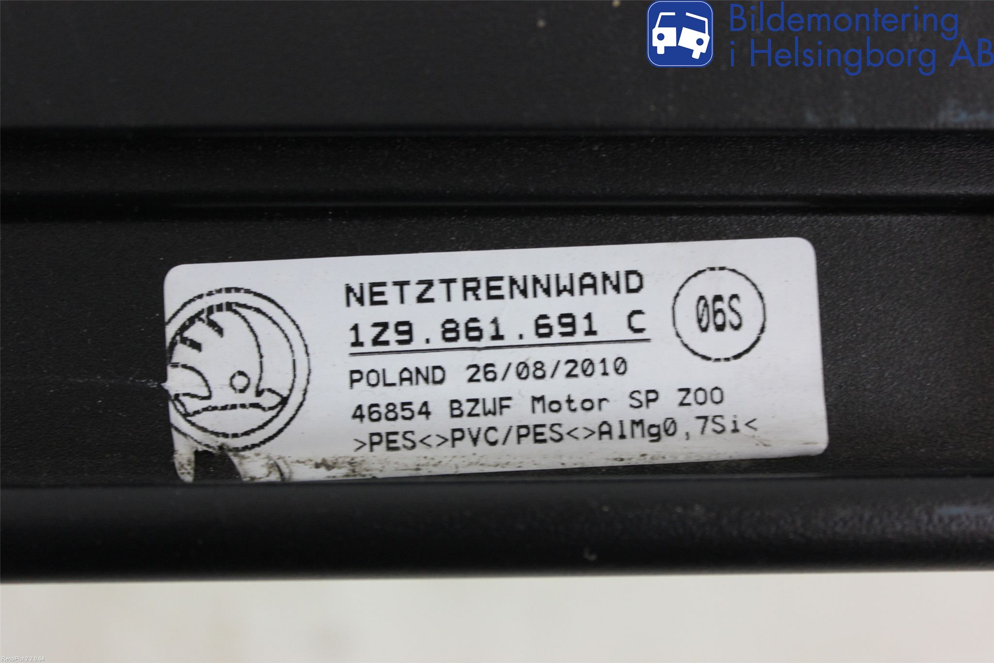 Skoda FABIA 07-14 Lastförskjutningsskydd-Galler