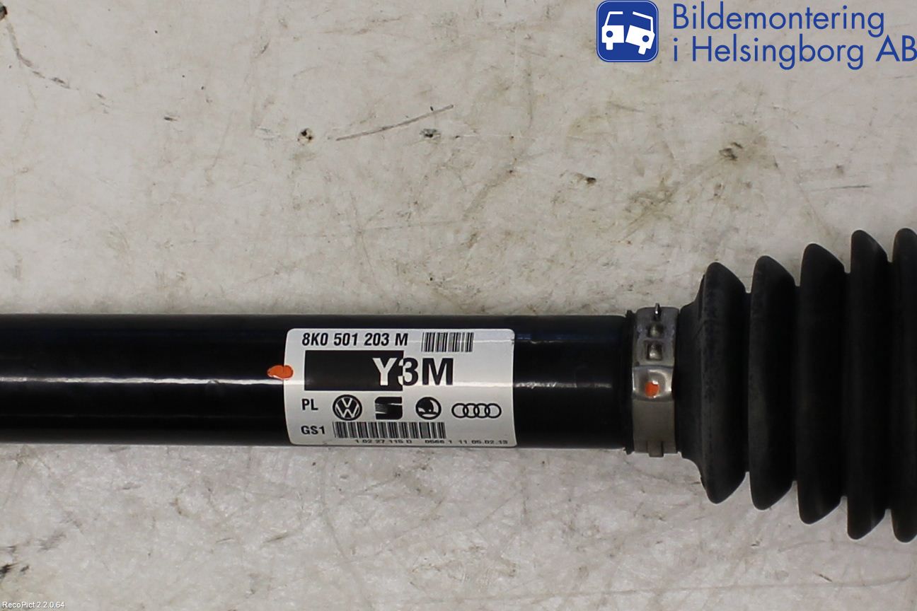 Audi A4/S4 08-11 Drivaxel Bak Höger