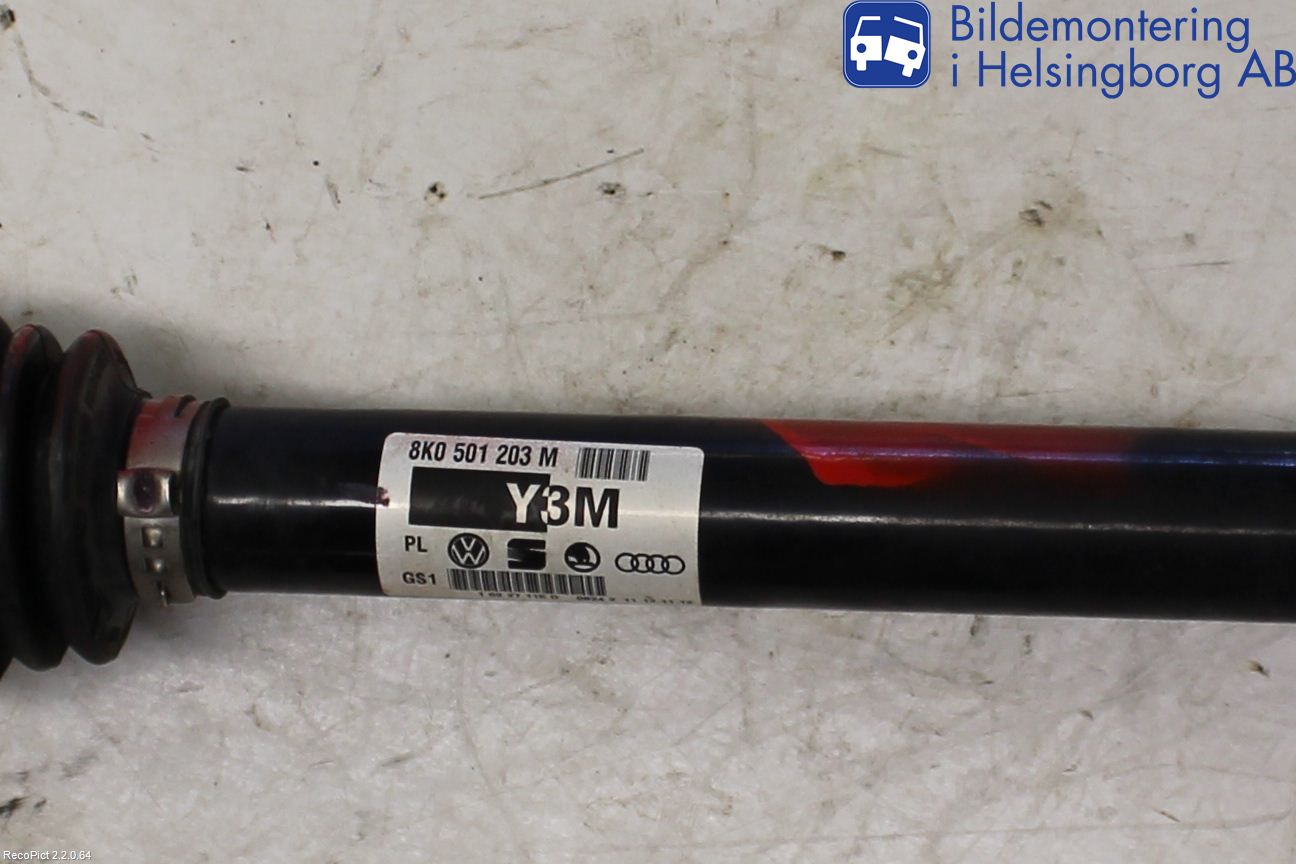 Audi A5 07-16 Drivaxel Bak Vänster