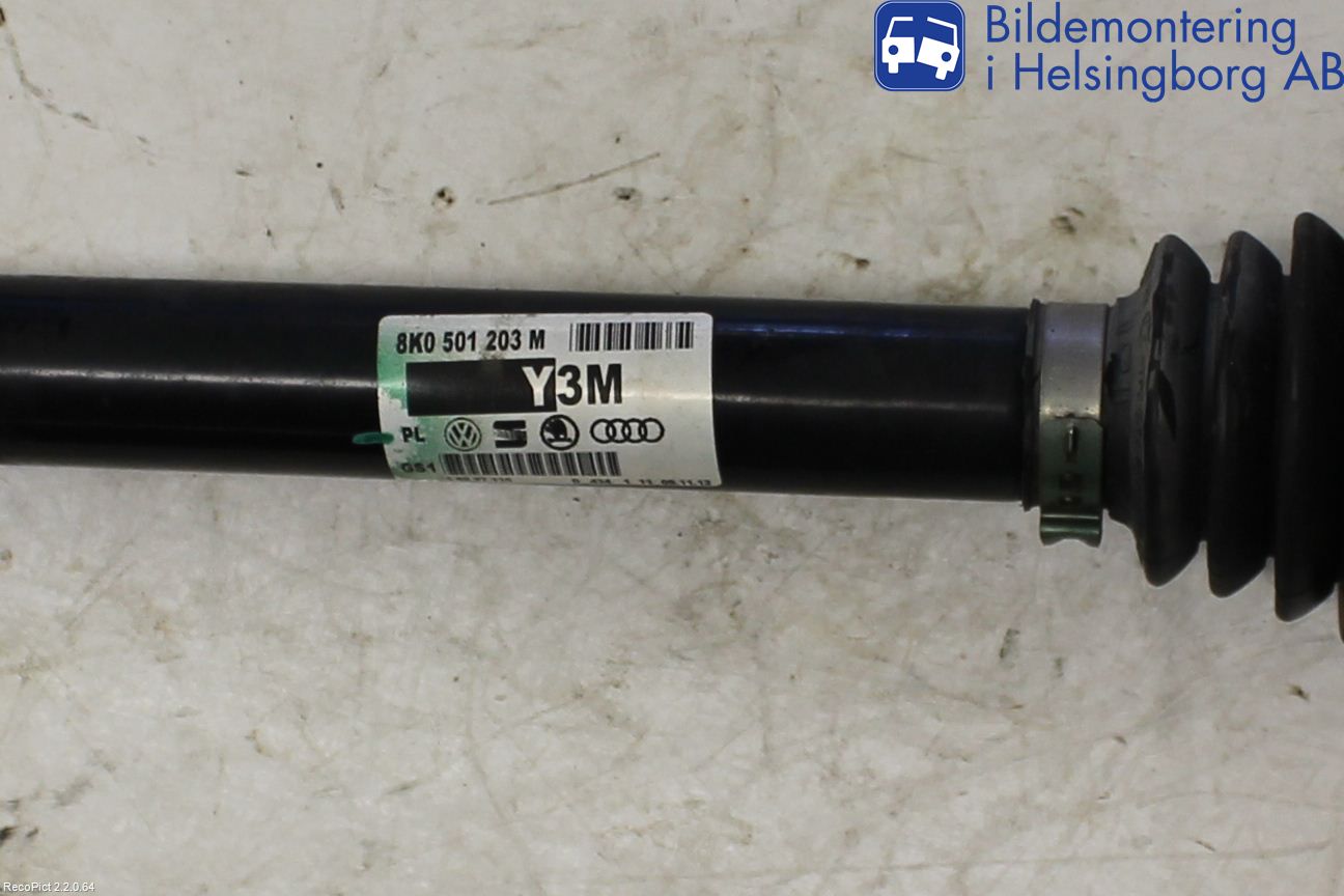 Audi A5 07-16 Drivaxel Bak Höger
