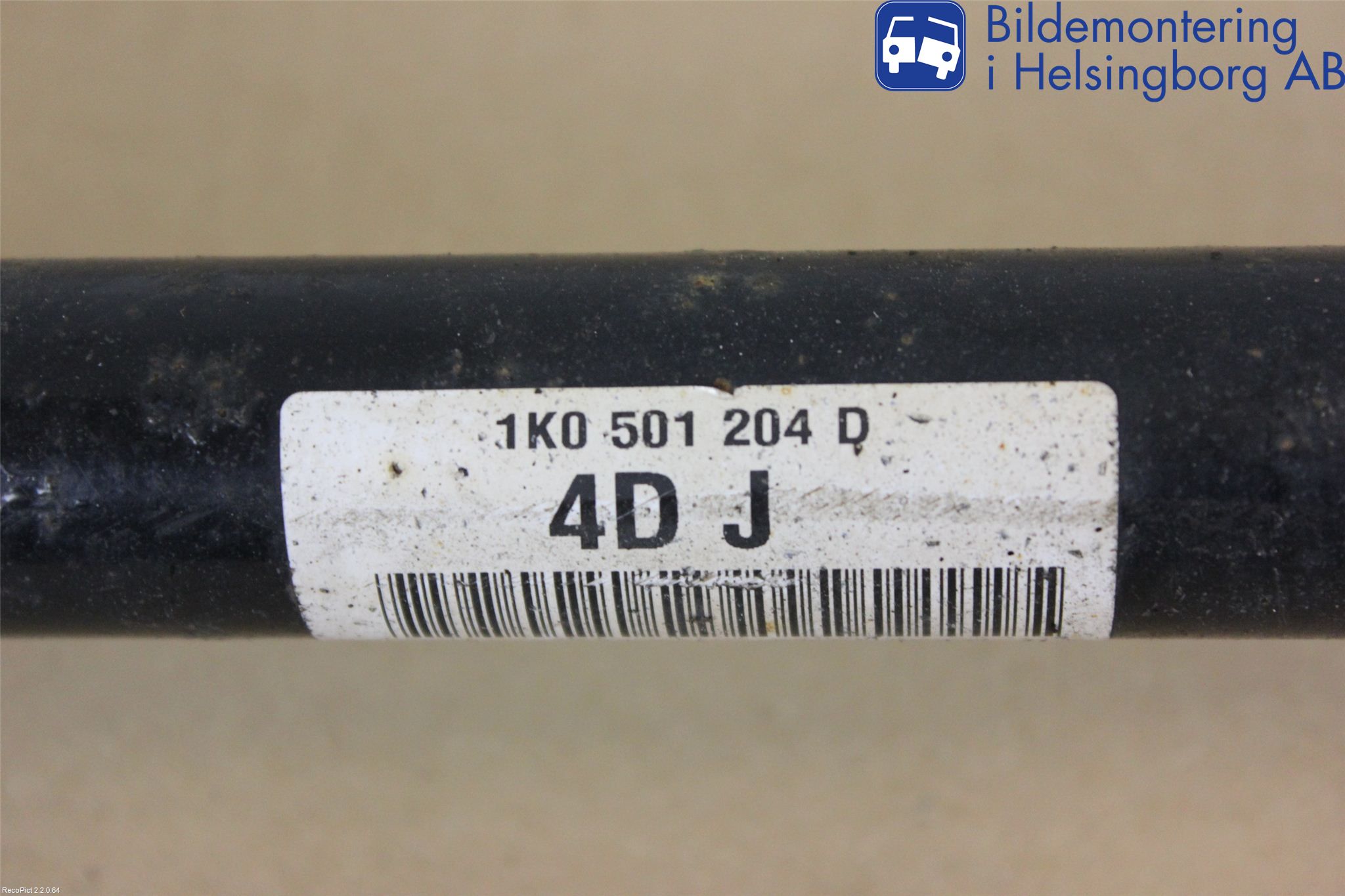 Skoda OCTAVIA (1Z) 05-13 Drivaxel Bak Höger