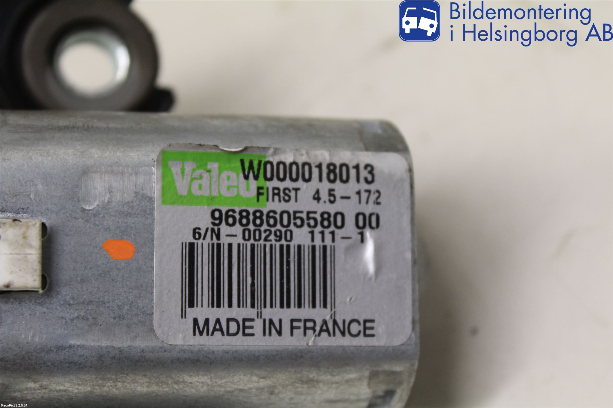 Peugeot 508 11-18 Torkarmotor Baklucka