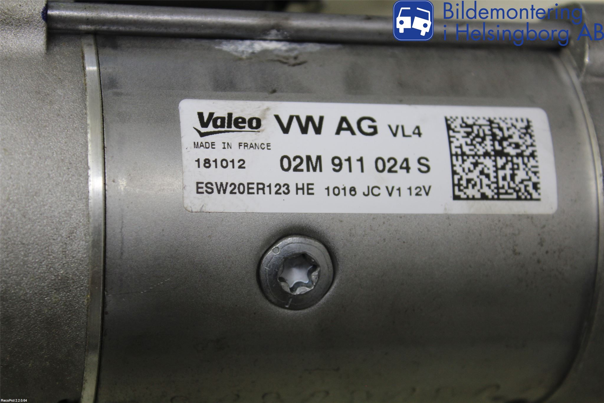 Volkswagen VW GOLF / E-GOLF VII 13-20 Startmotor Diesel