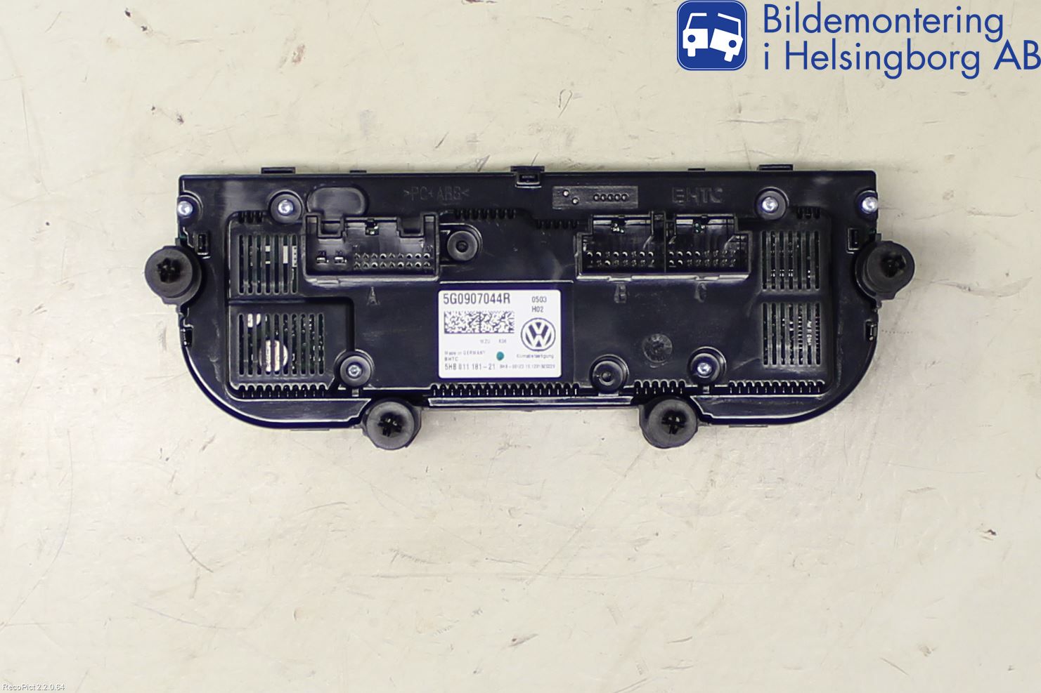 Volkswagen VW GOLF / E-GOLF VII 13-20 Ac Styrenhet Ac Manöveren