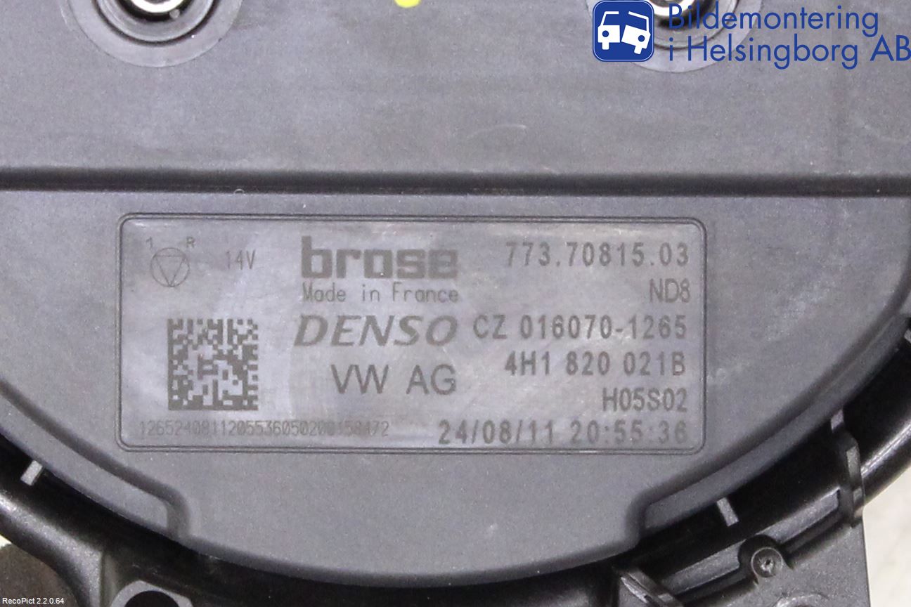 Audi A6/S6 4G 11-18 Värmefläkt