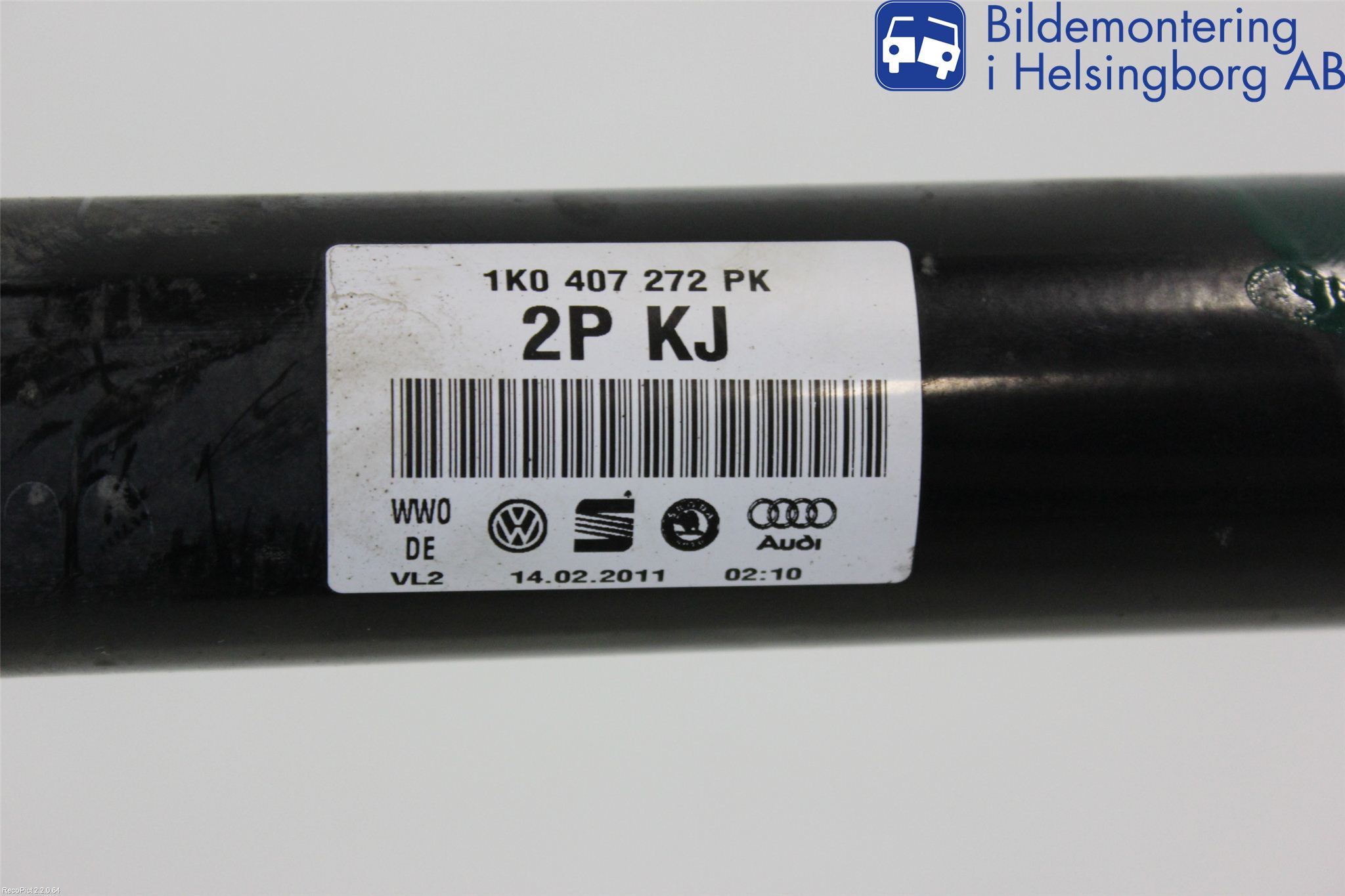 Volkswagen VW GOLF PLUS/CROSS GOLF 04-14 Drivaxel Fram Höger