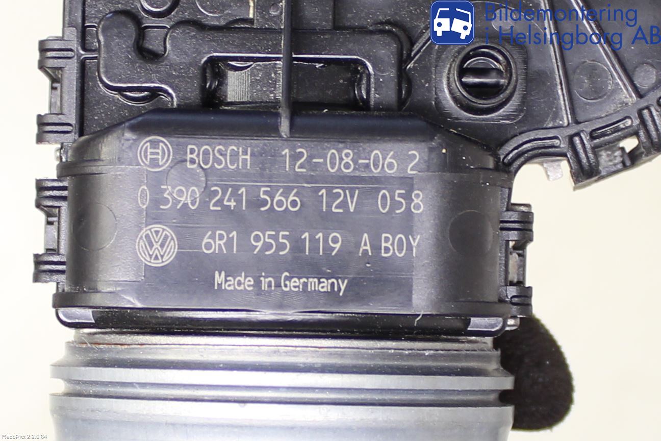 Volkswagen VW UP! / E-UP! Torkarmotor Vindruta