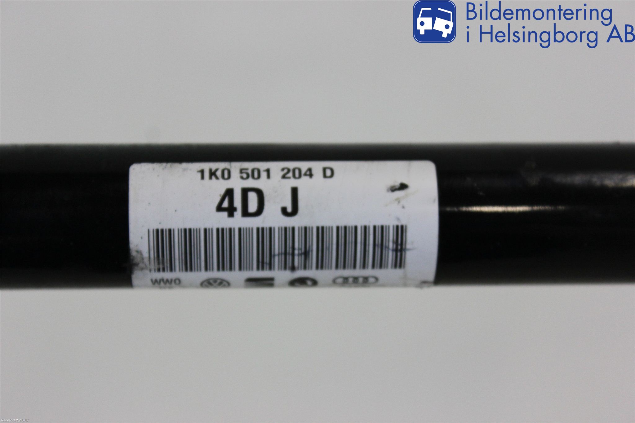 Volkswagen VW TIGUAN 07-16 Drivaxel Bak Höger