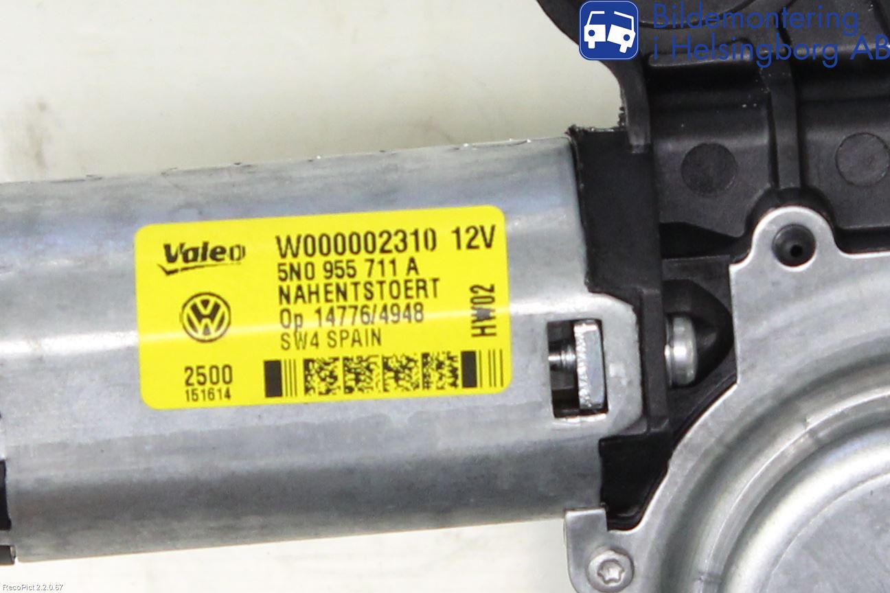Volkswagen VW TIGUAN 07-16 Torkarmotor Baklucka