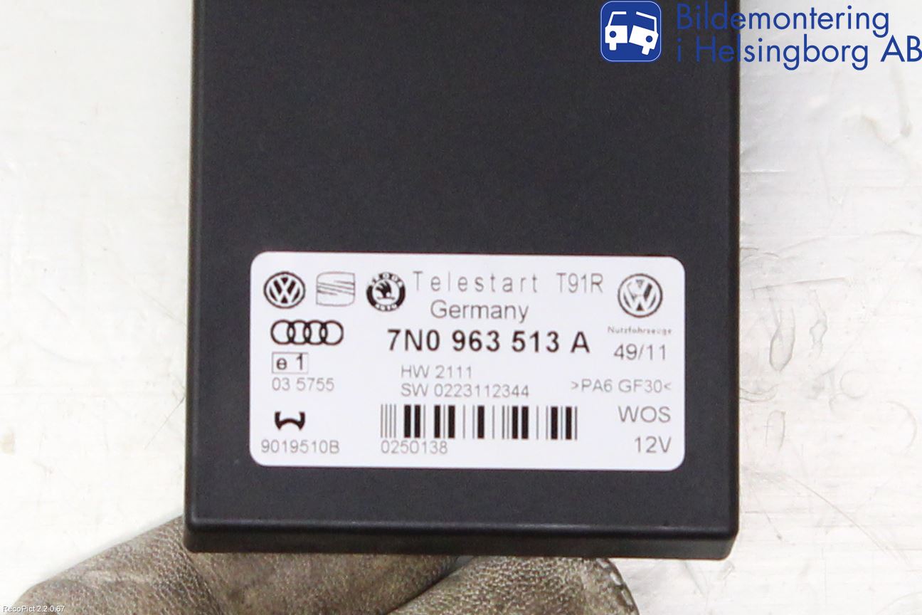 Volkswagen VW TIGUAN 07-16 Styrenhet Bensin-Dieselvärmare