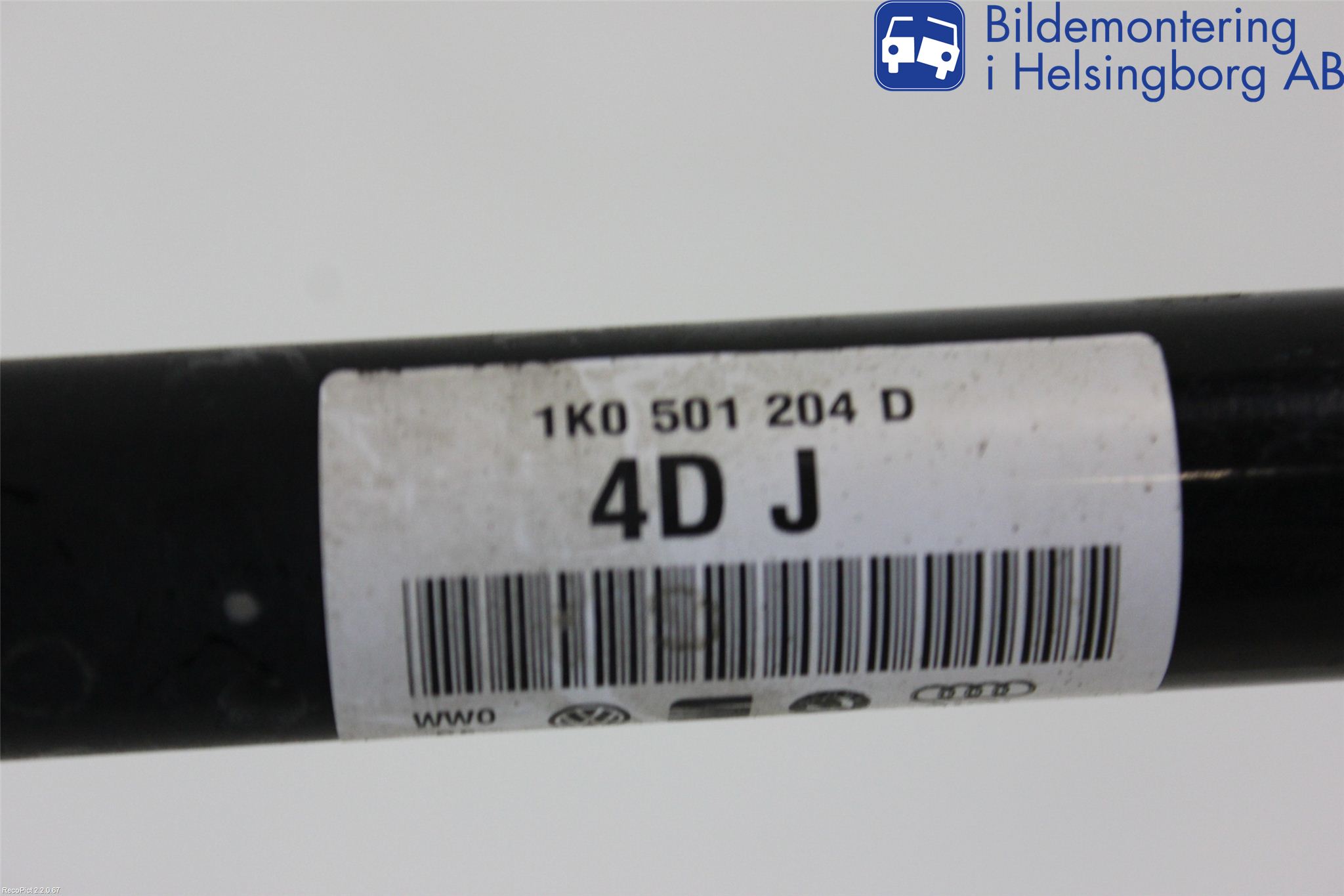 Volkswagen VW PASSAT CC 08-16 Drivaxel Bak Höger