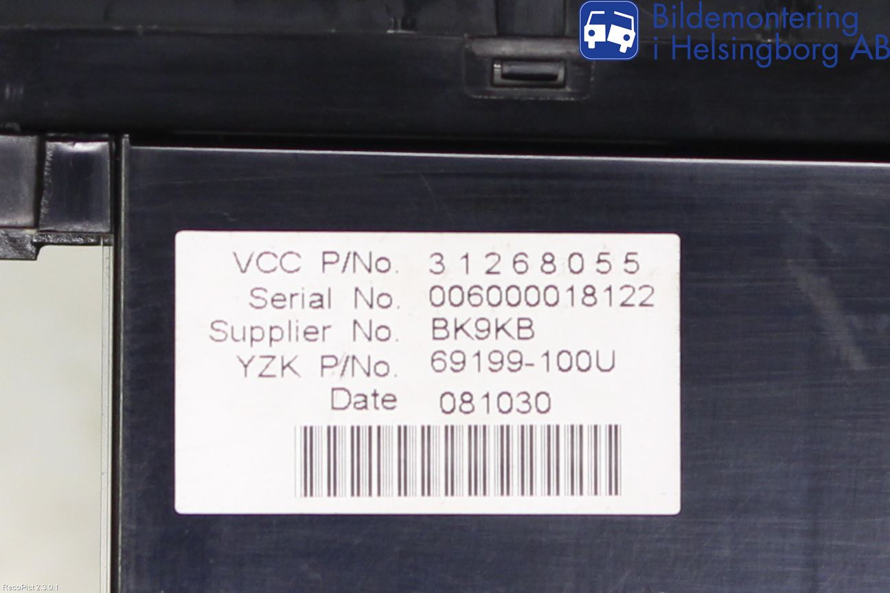 Volvo V50 08-12 Radio Övrigt