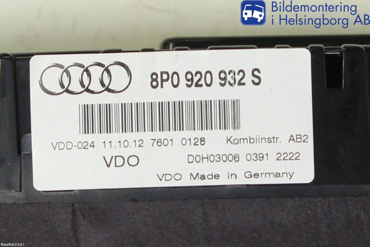 Audi A3/S3 05-13 Instrument Komb