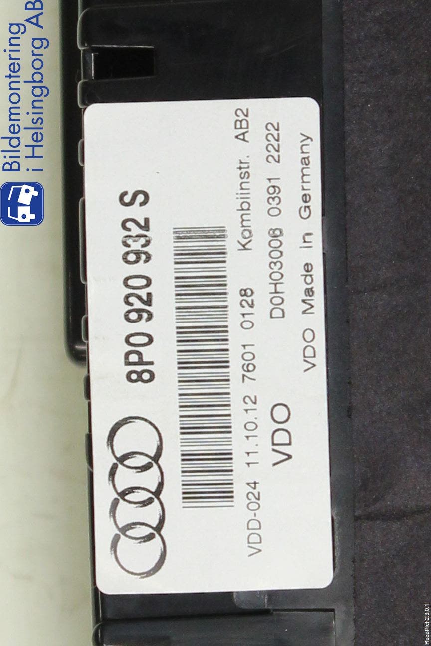 Audi A3/S3 05-13 Instrument Komb