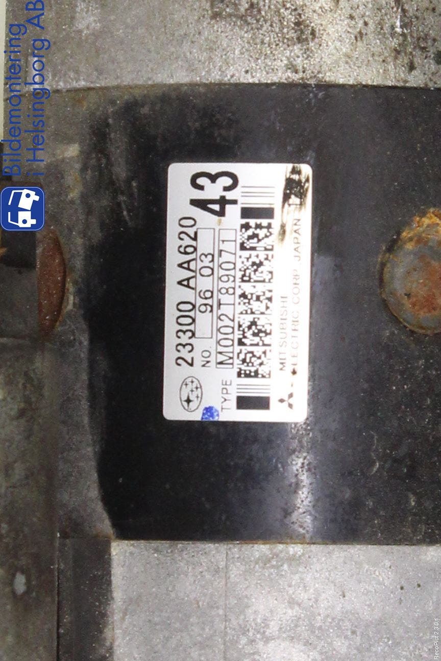 Subaru LEGACY 10-14 Startmotor Diesel