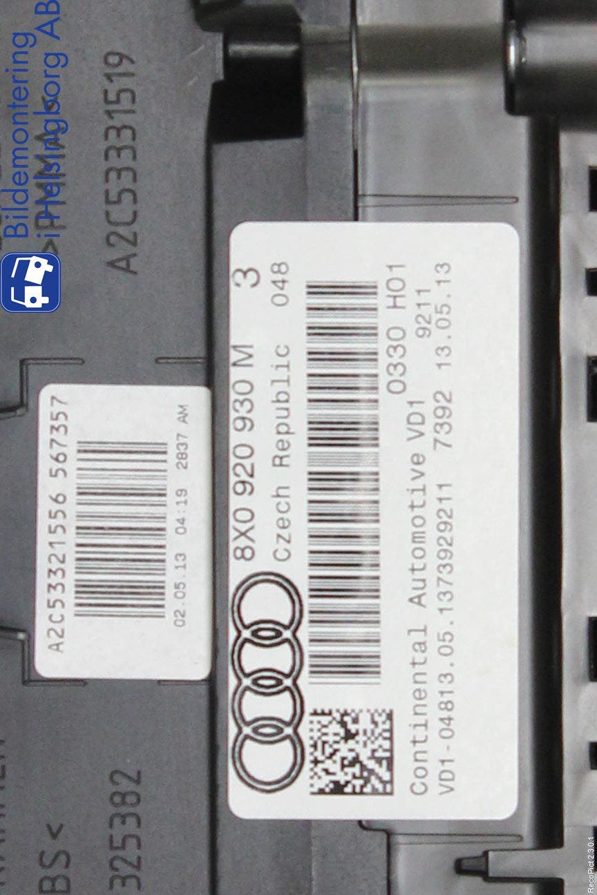 Audi A1/S1 11-18 Instrument Komb
