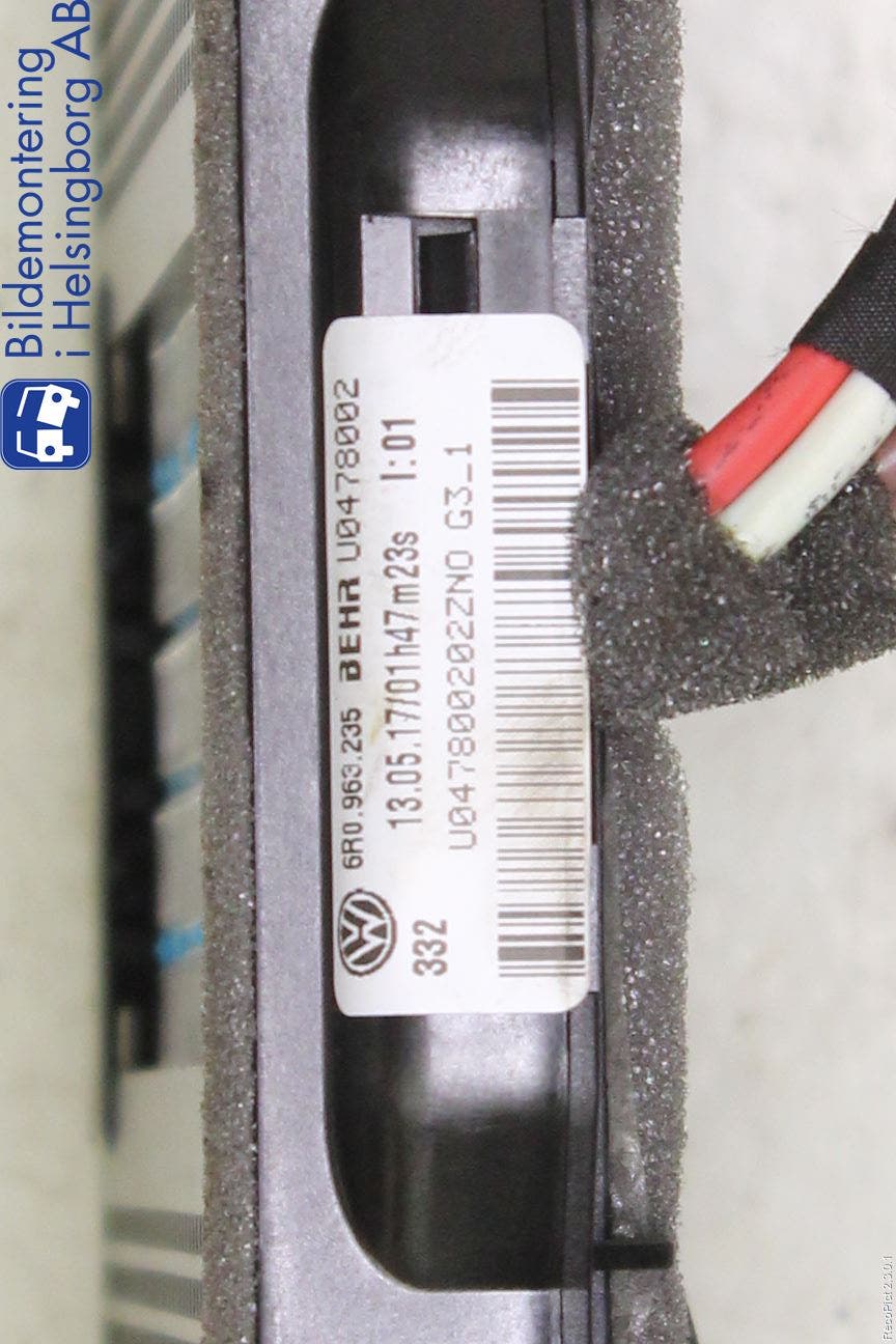 Audi A1/S1 11-18 Värme Cellpaket