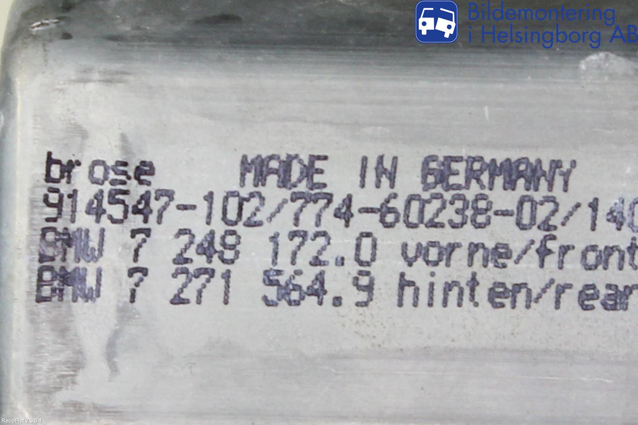 BMW 5 F10/F11/F18 09-17 Fönsterhissmotor