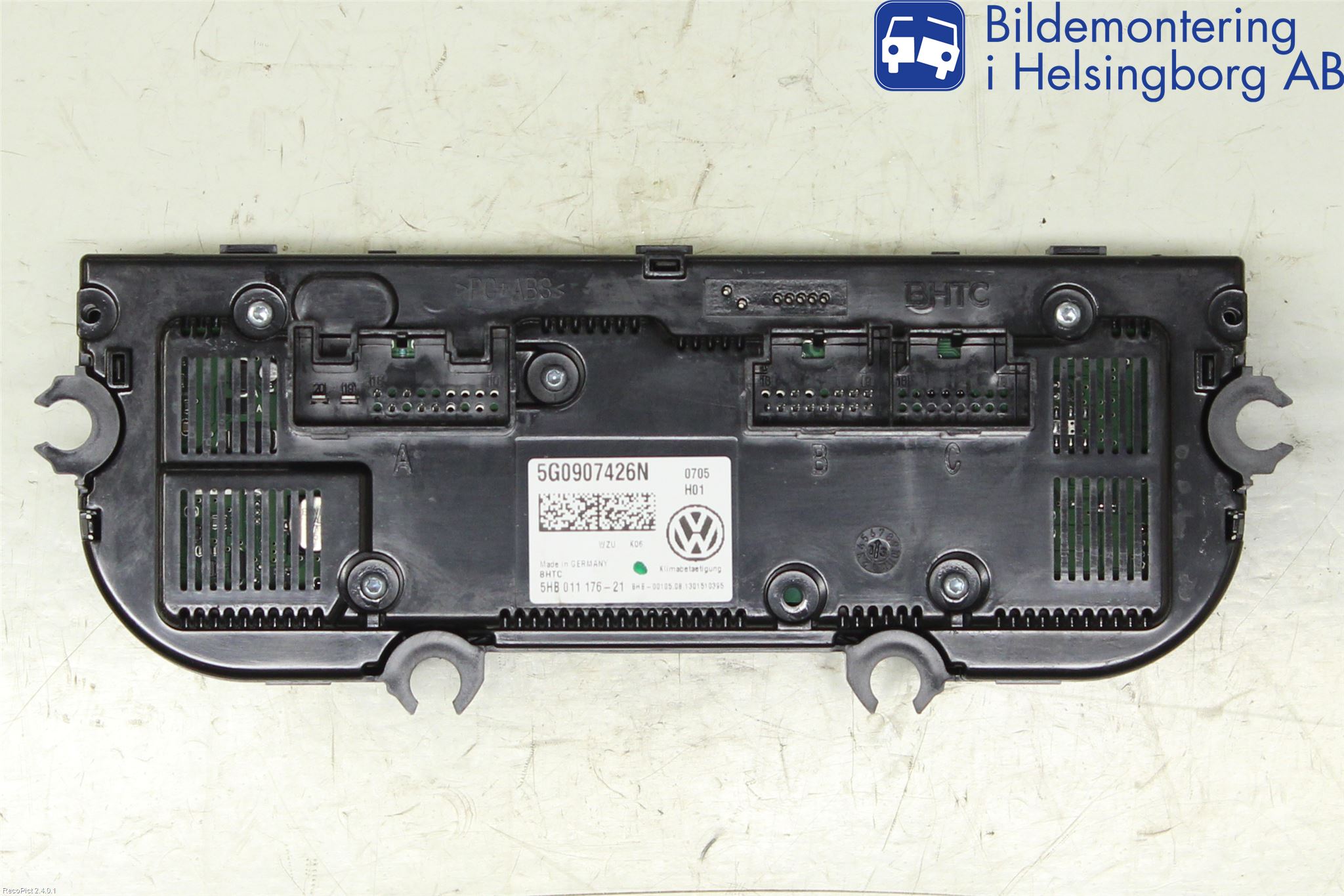 Volkswagen VW GOLF / E-GOLF VII 13-20 Ac Styrenhet Ac Manöveren