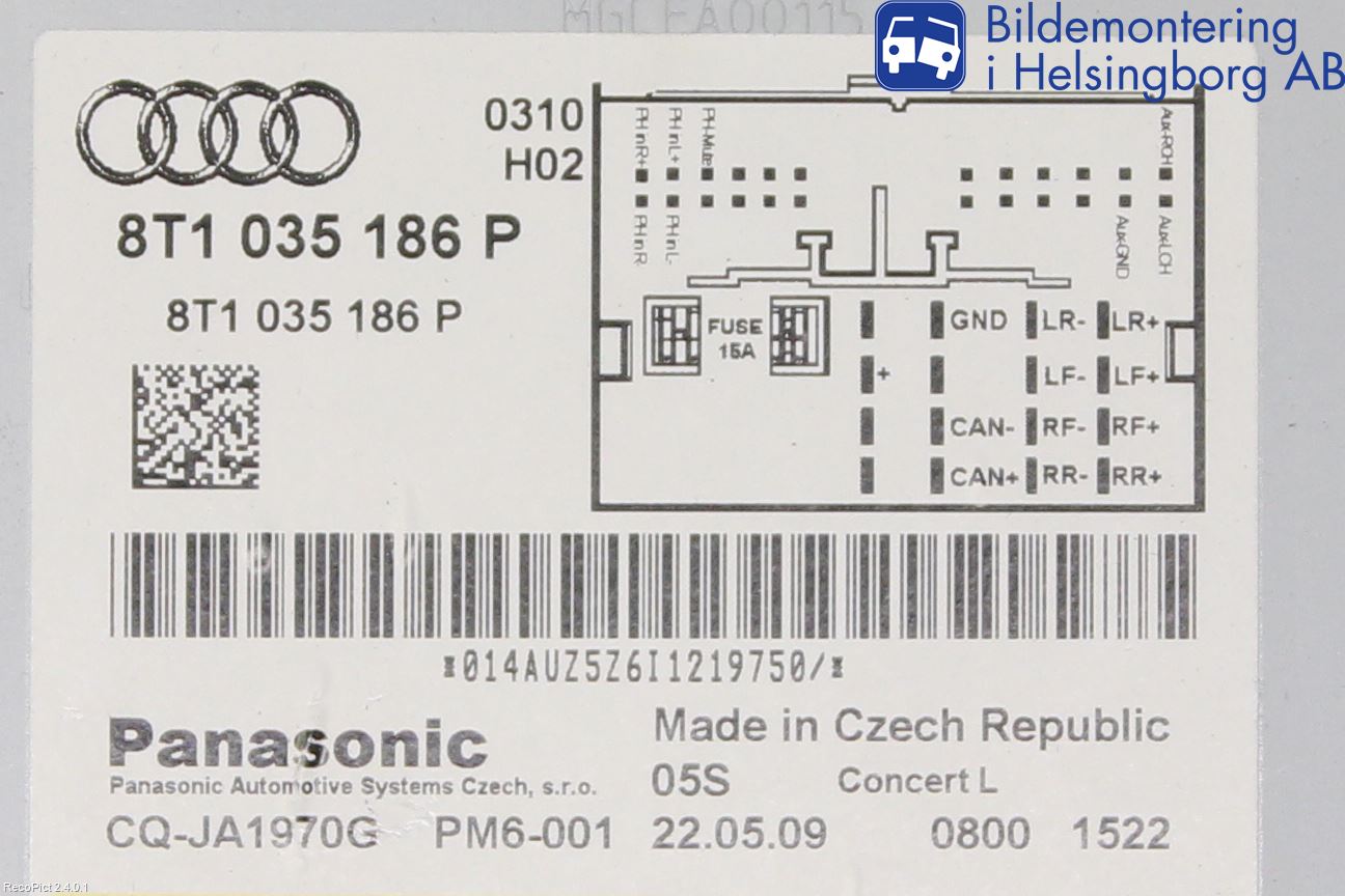Audi A5 07-16 Cd Radio - Multimediapanel