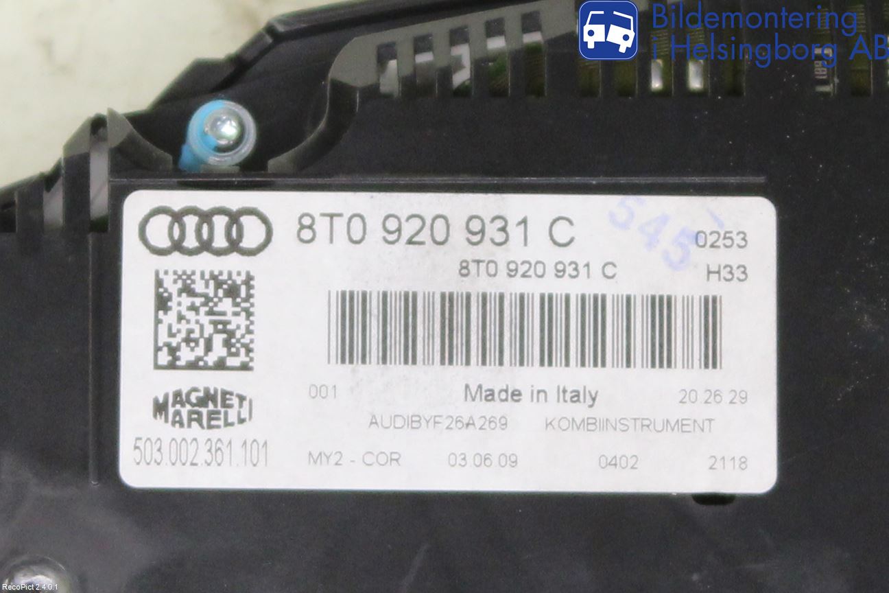 Audi A5 07-16 Instrument Komb