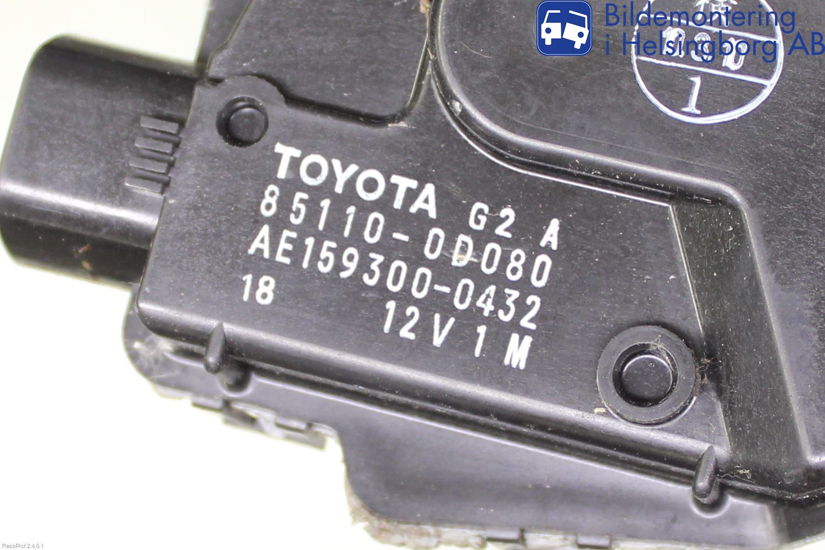 Toyota YARIS XP90 06-11 Torkarmotor Vindruta