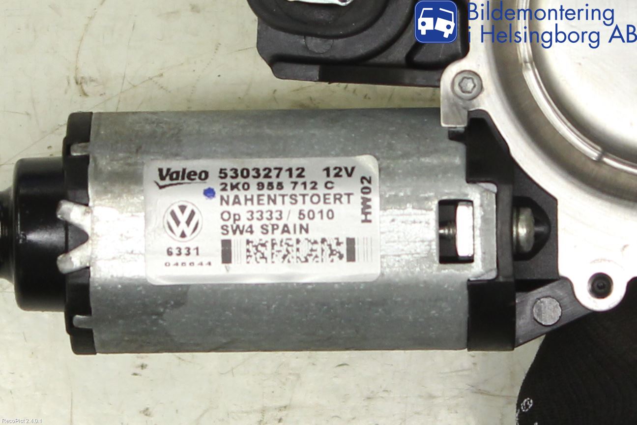 Volkswagen VW CADDY 11-15 Torkarmotor Baklucka