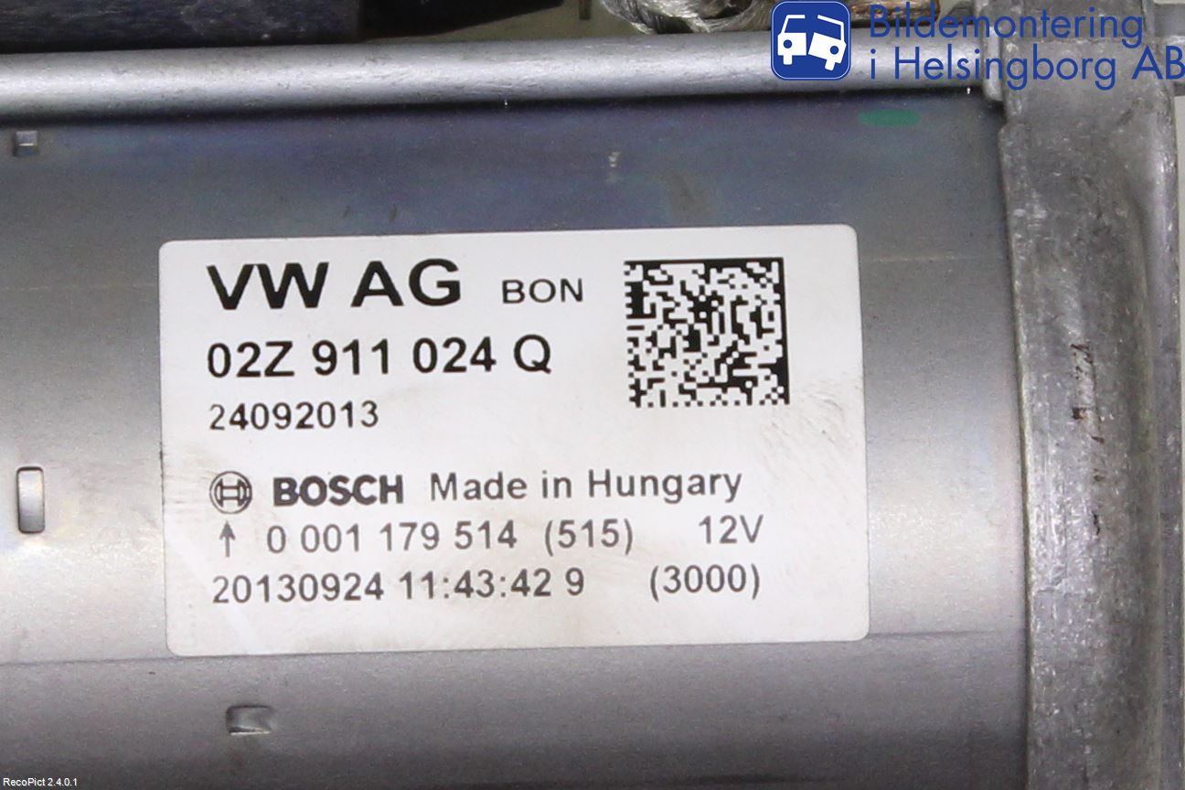 Volkswagen VW GOLF / E-GOLF VII 13-20 Startmotor