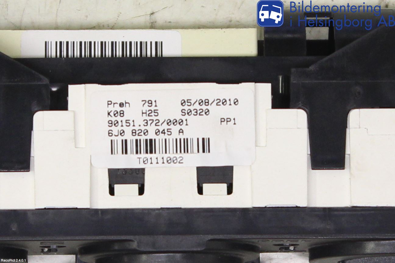 Seat IBIZA IV 08-16 Värmereglage