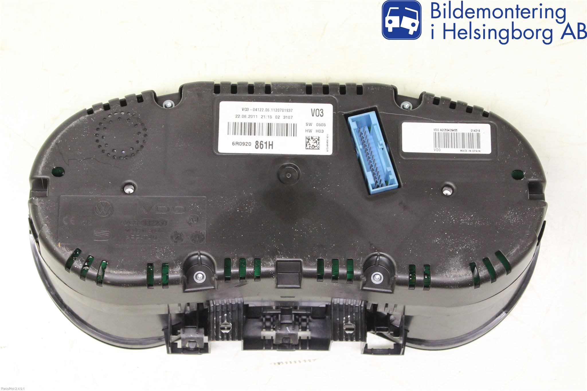 Volkswagen VW POLO 10-17 Instrument Komb