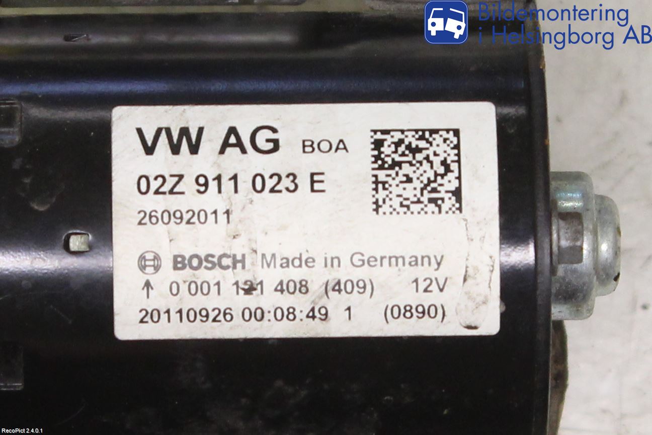 Volkswagen VW GOLF PLUS/CROSS GOLF 04-14 Startmotor