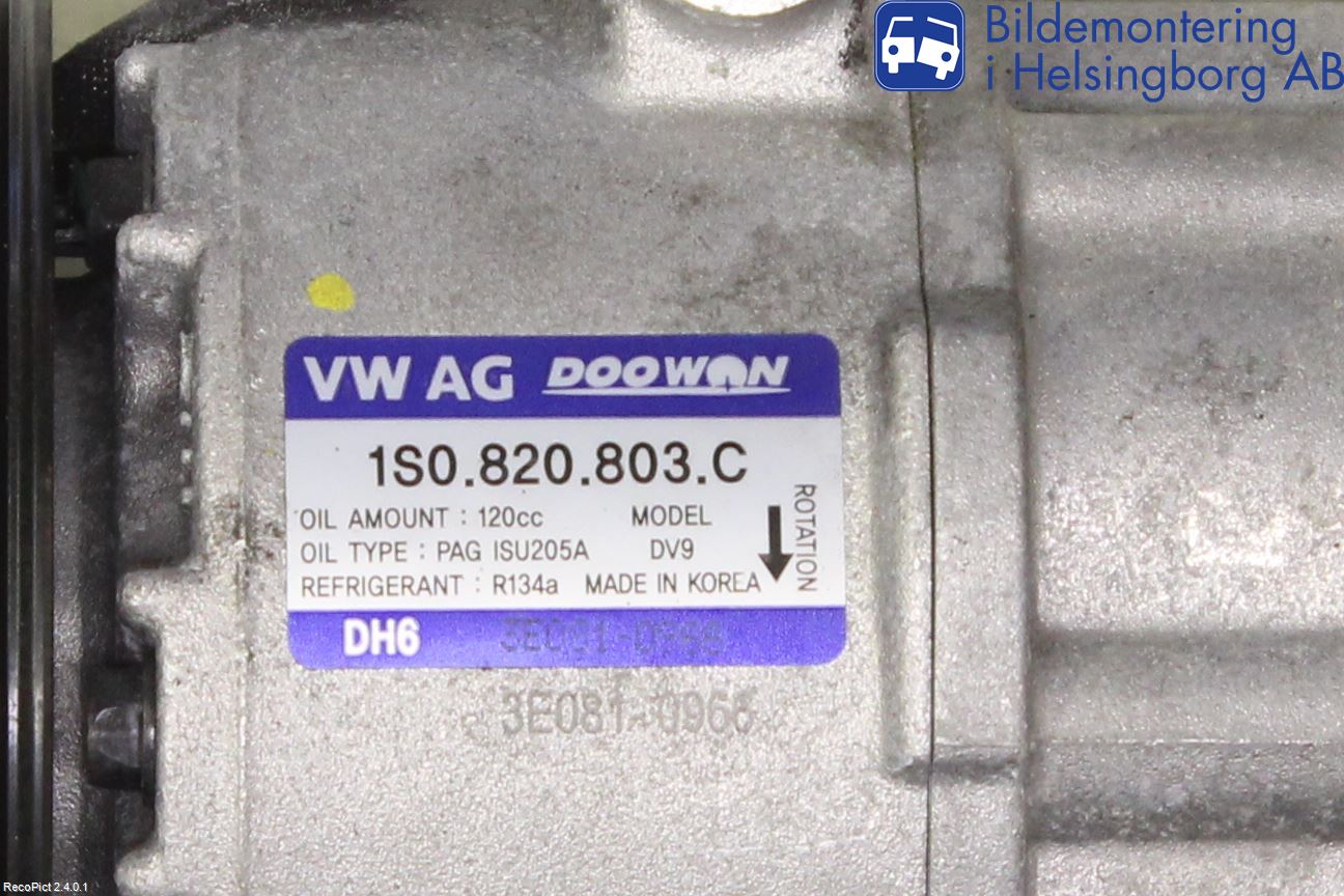 Volkswagen VW UP! / E-UP! Ac Kompressor
