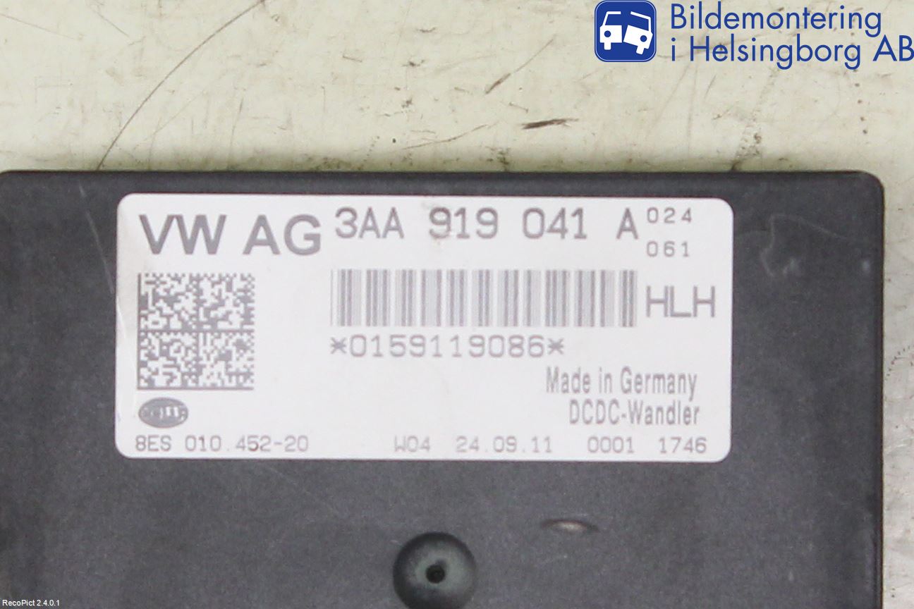 Volkswagen VW GOLF PLUS/CROSS GOLF 04-14 Styrenhet Övrigt