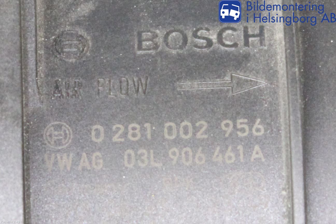 Volkswagen VW PASSAT 11-14 Injluftmassamätare