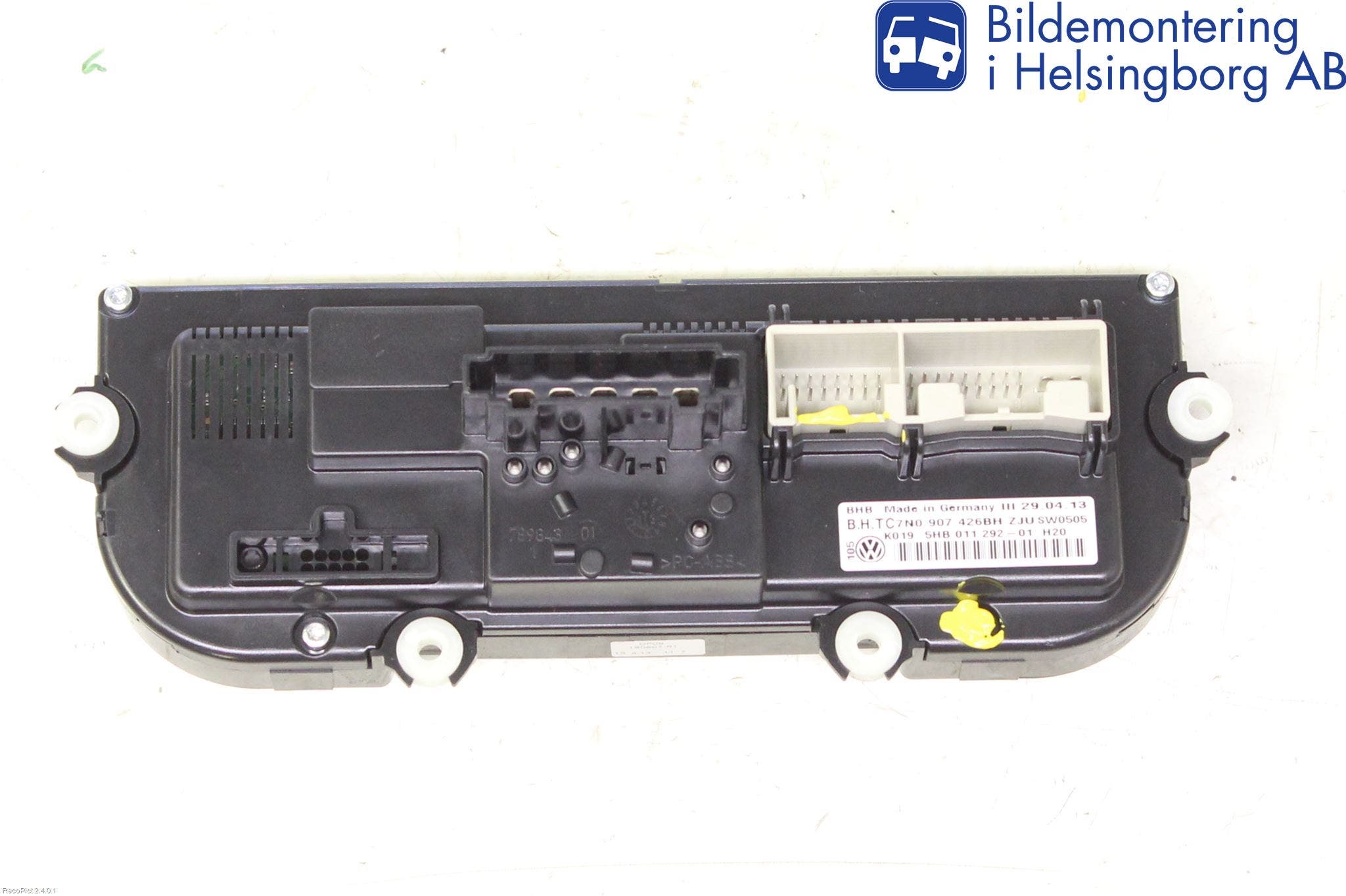 Volkswagen VW TOURAN 10-15 Ac Styrenhet Ac Manöveren