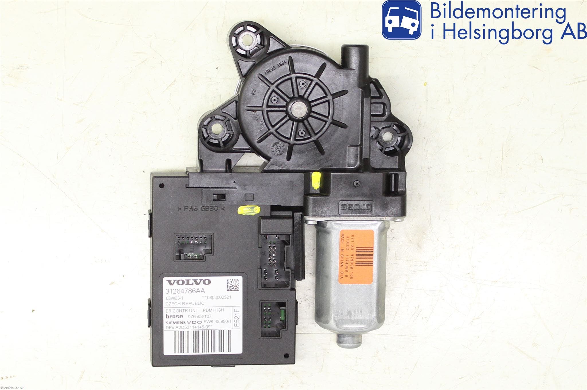 Volvo V50 08-12 Fönsterhissmotor