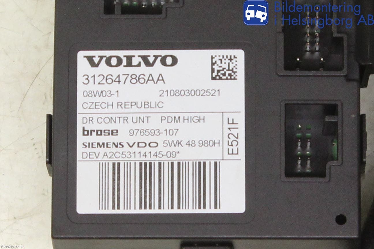 Volvo V50 08-12 Fönsterhissmotor