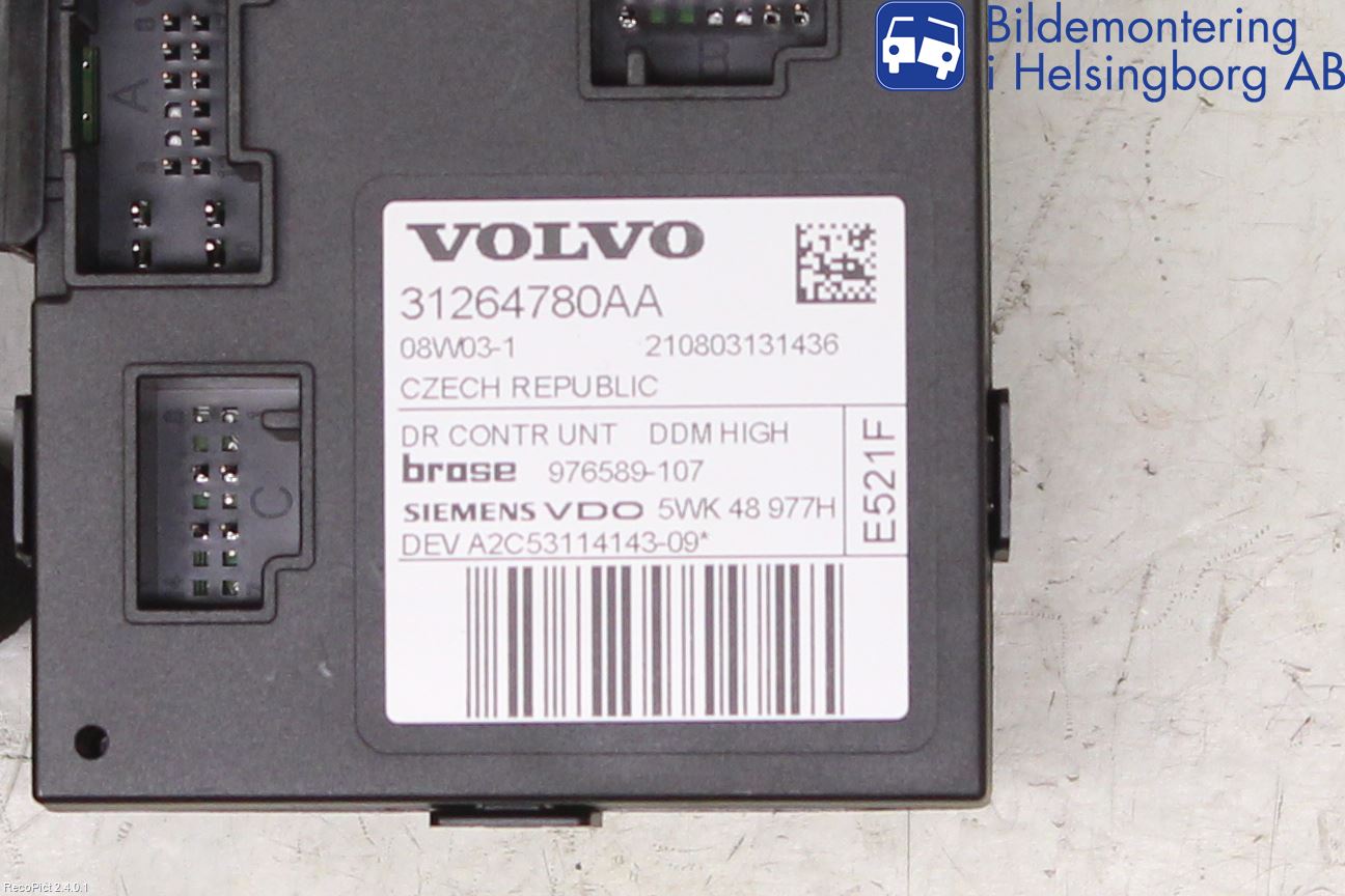 Volvo V50 08-12 Fönsterhissmotor