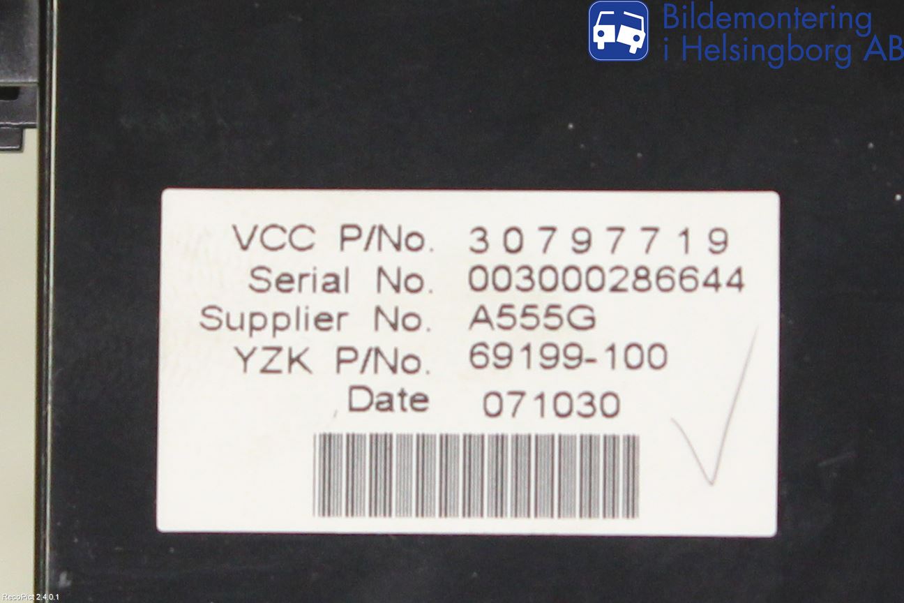 Volvo V50 08-12 Färddator