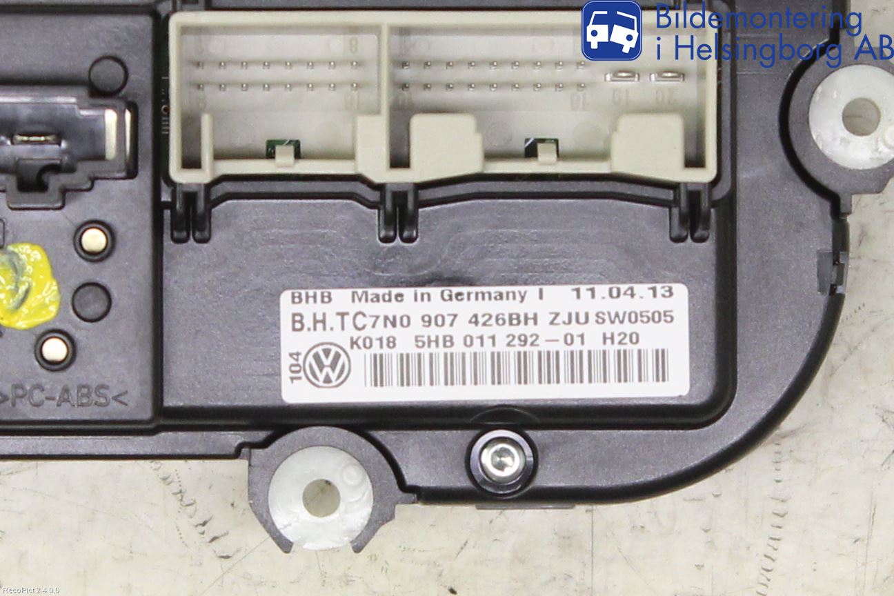 Volkswagen VW CADDY 11-15 Ac Styrenhet Ac Manöveren