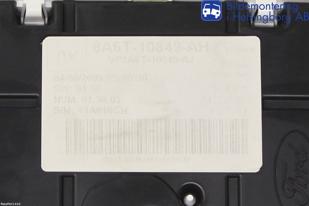 Ford FIESTA 09-12 Instrument Komb