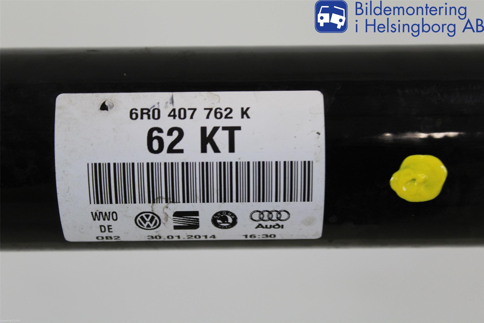 Audi A1/S1 11-18 Drivaxel Fram Höger