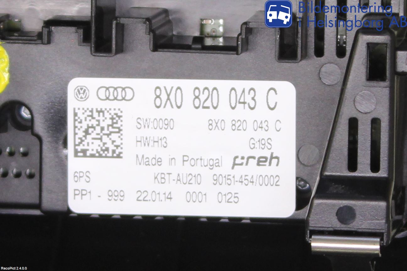 Audi A1/S1 11-18 Ac Styrenhet Ac Manöveren