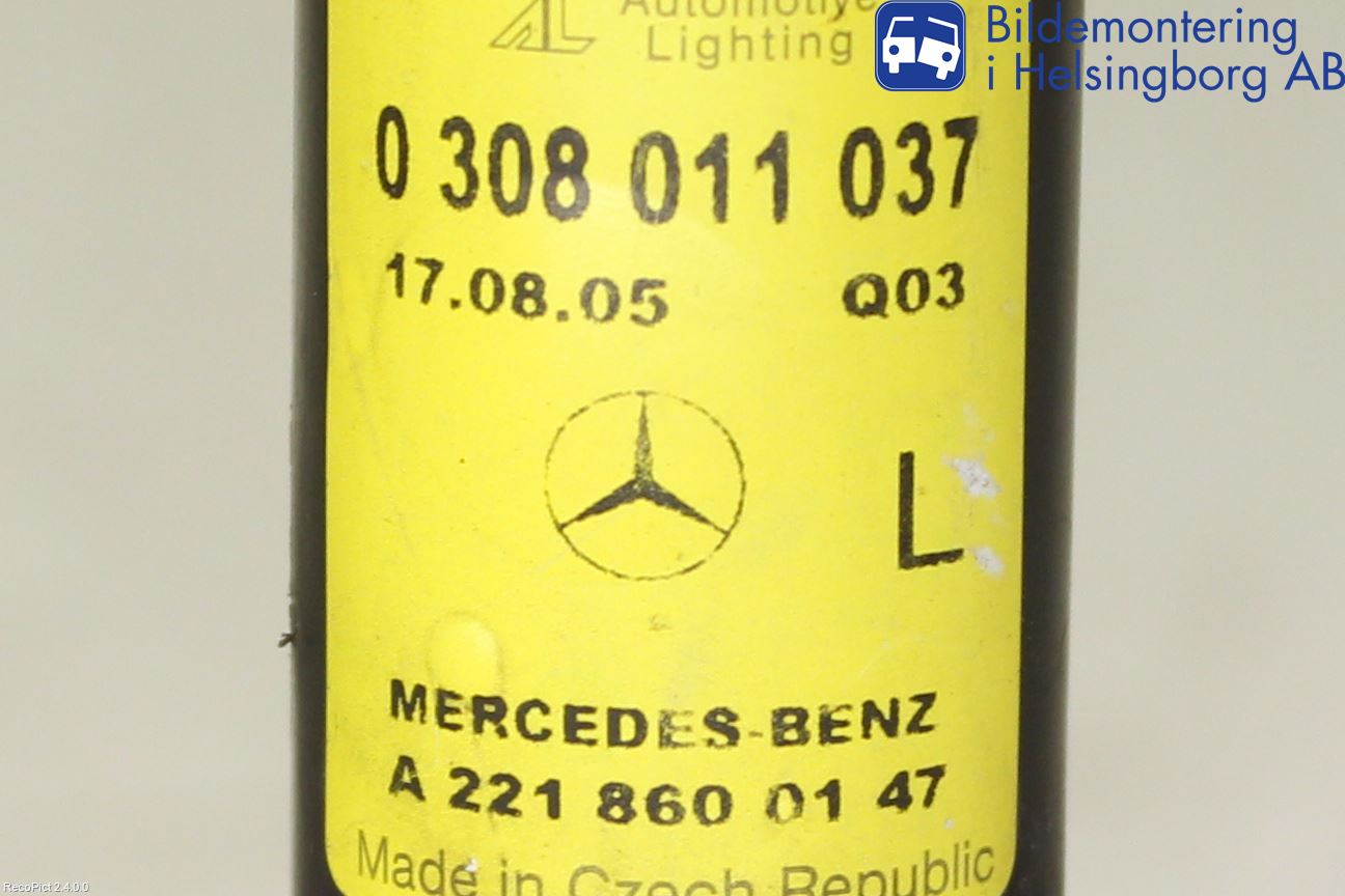Mercedes-Benz MB S-KLASS (W221) 05-13 Spolarmunstycke Strålkastare