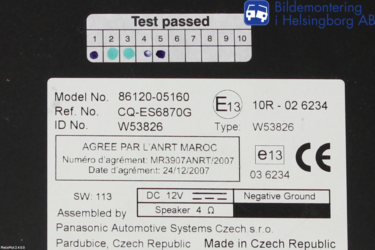 Toyota AVENSIS 09-15 Cd Radio - Multimediapanel