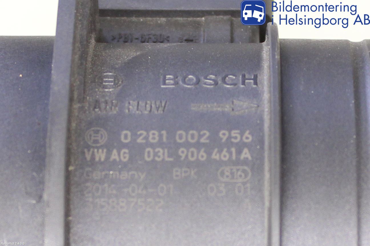 Audi A4 12-15 Injluftmassamätare