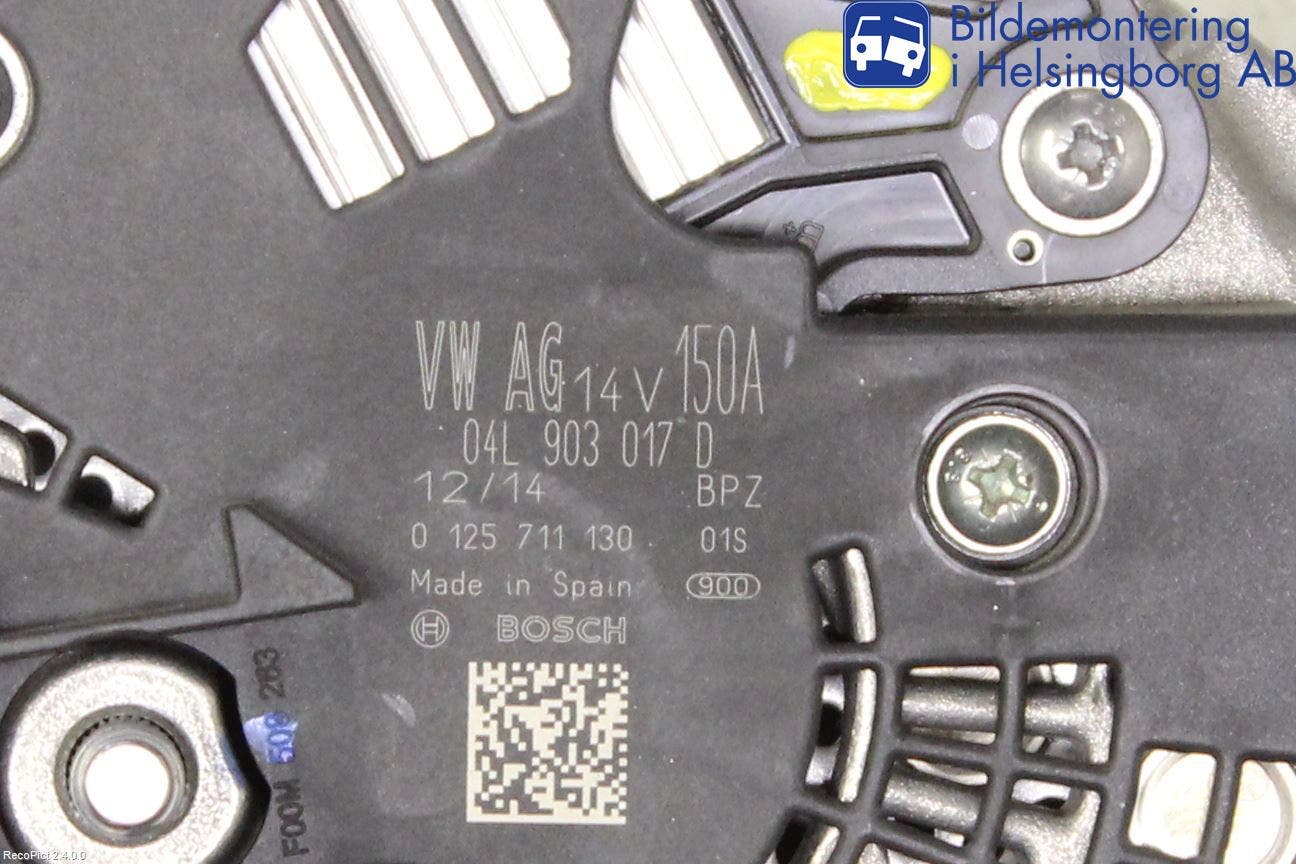 Audi A4 12-15 Generator