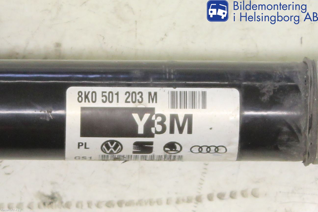 Audi A4 12-15 Drivaxel Bak Höger