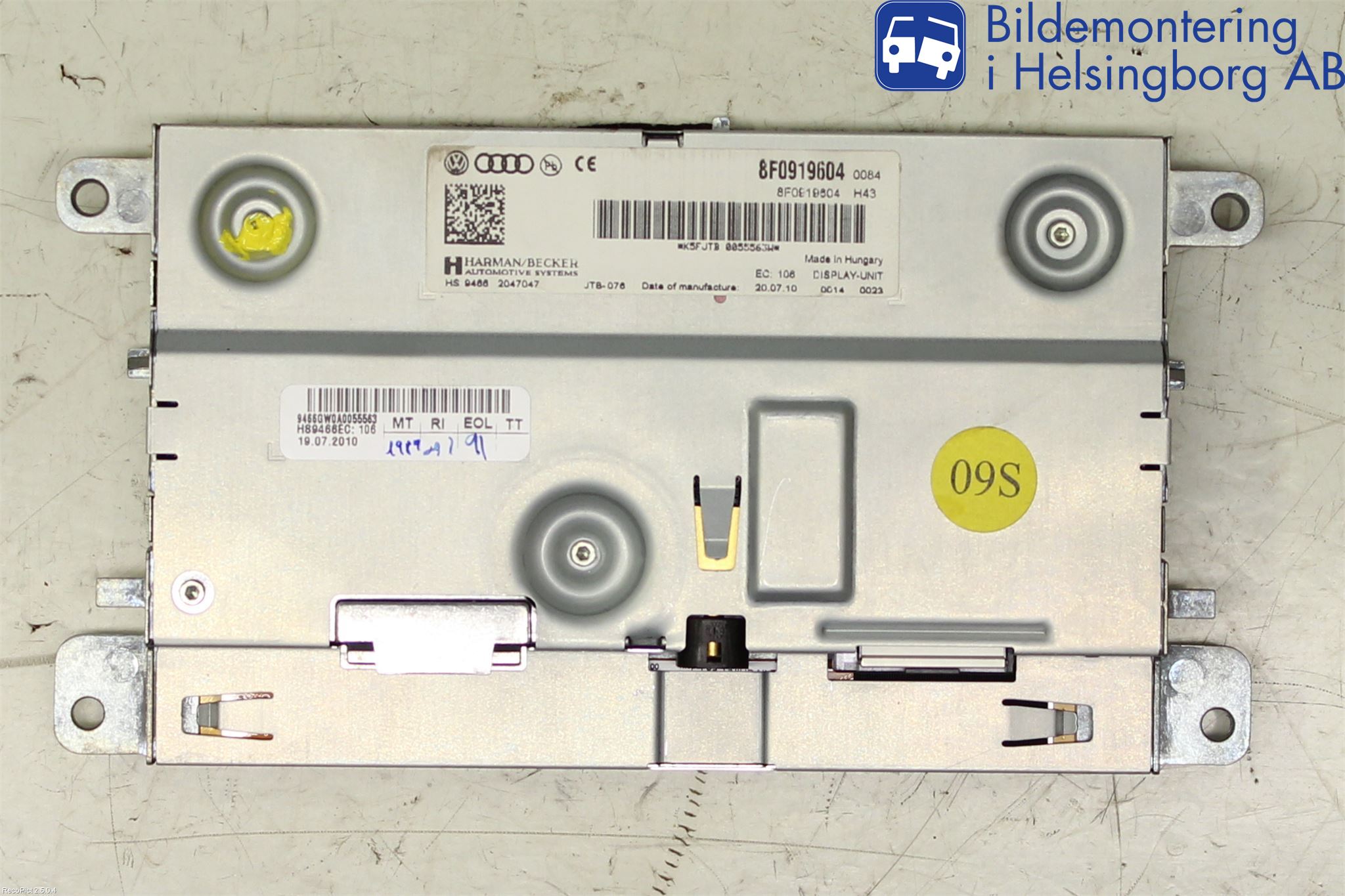 Audi A5 07-16 Multifunktionsdisplay