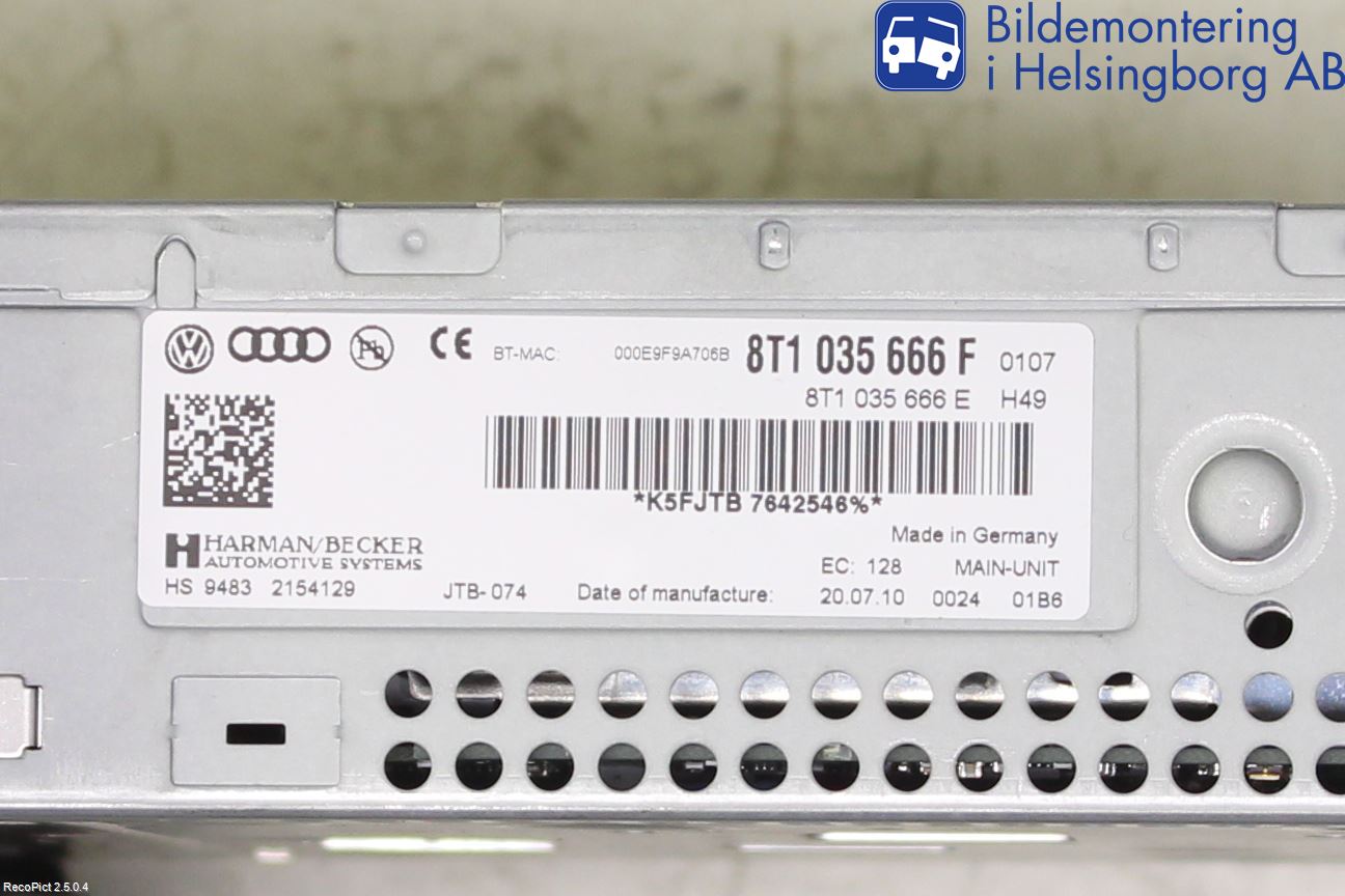 Audi A5 07-16 Radio Övrigt